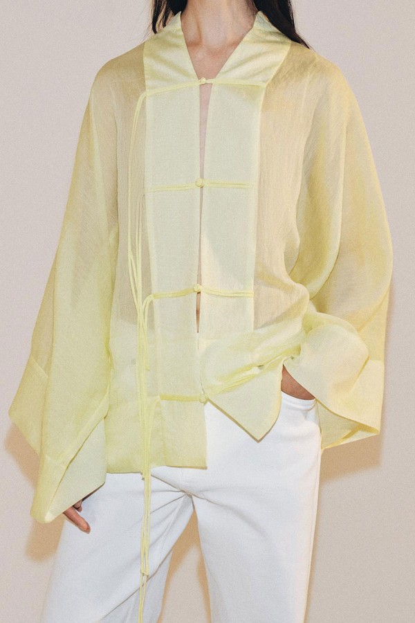 Flowing Blouse With Frog Fastening