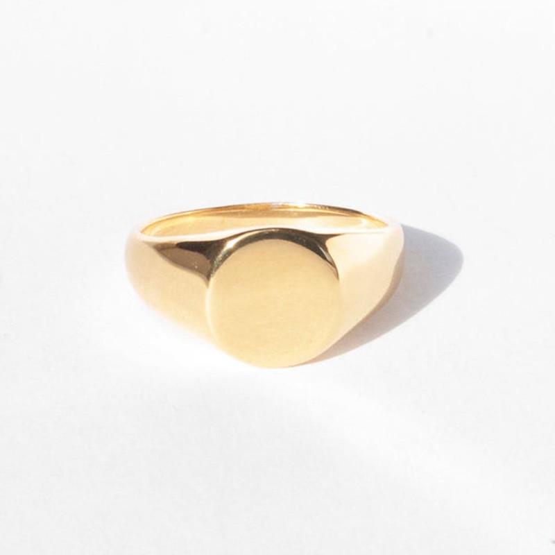 Oval Signet Ring from Seol Gold