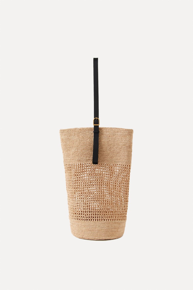 Billie Raffia Bucket Bag from Khaite