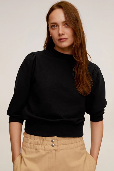 Puffed-Shoulder Sweatshirt from Mango