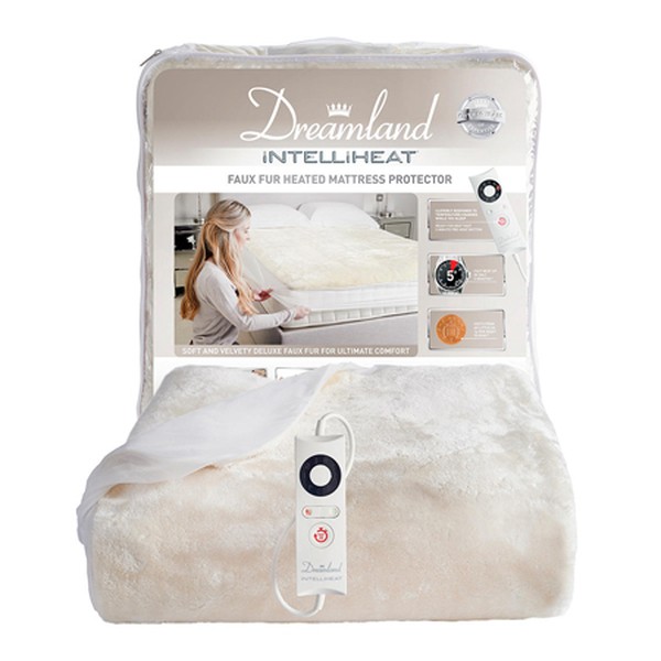 Faux Fur Heated Mattress Protector