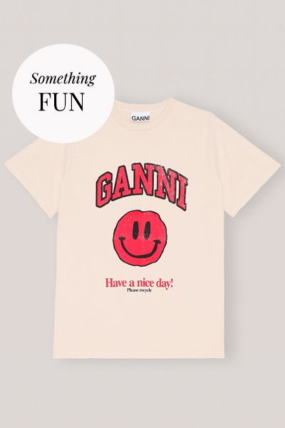 Basic Cotton Jersey Tshirt from Ganni