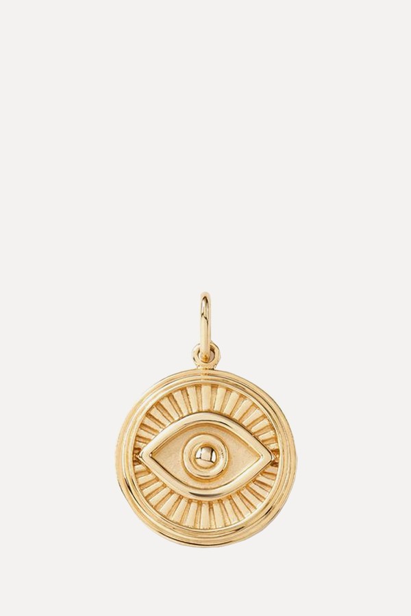 Courage Evil Eye Coin Charm Pendant from Mejuri