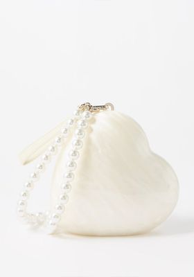 Heart Medium Perspex Clutch Bag from Simone Rocha