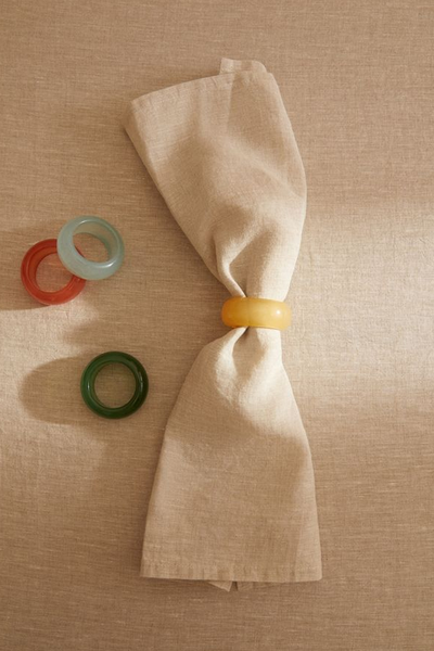 Coloured Napkin Rings from Mango