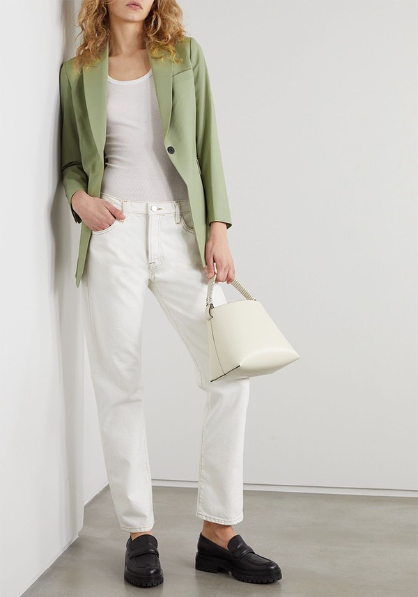 Etiennette Grain De Poudre Wool-Blend Blazer  from Theory