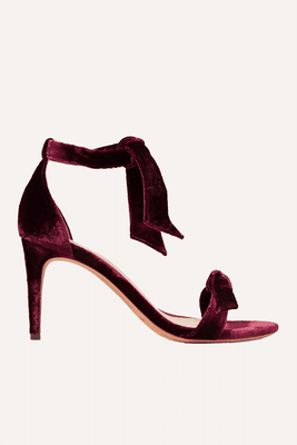 Clarita Bow-Embellished Velvet Sandals from Alexandre Birman