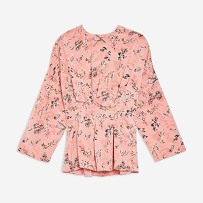 Ditsy Floral Tuck Waist Top from Topshop