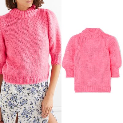 Mohair Wool-Blend Sweater from Ganni