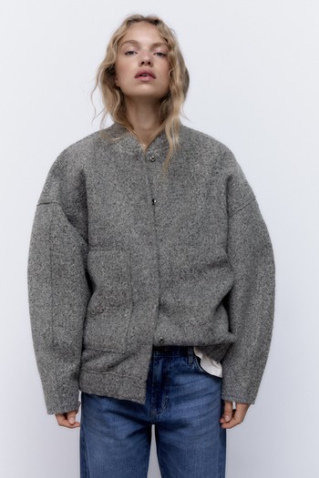 Textured Bomber Jacket, £49.99 | Zara