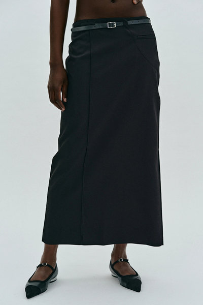 Belted Suit Long Skirt from Source Unknown