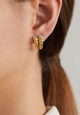 Trisolina Double 18-karat Gold Diamond Earrings from Marina B