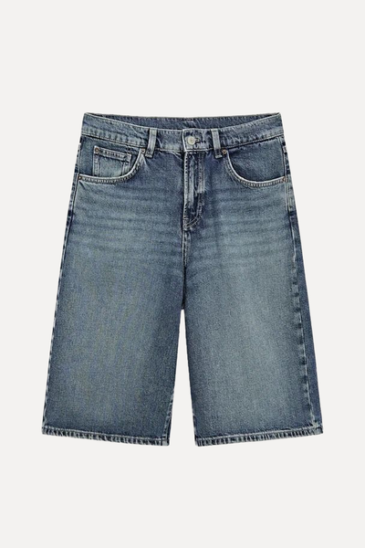 Mid-Wash Denim Bermuda Shorts from Massimo Dutti