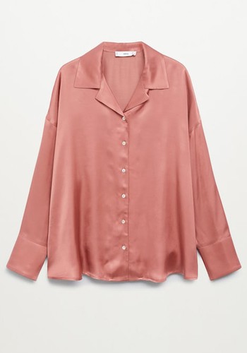 Satin Pyjama Shirt from Mango