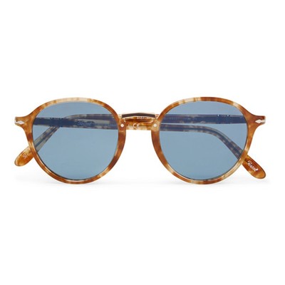 Round Frame And Gold Tone Sunglasses from Persol