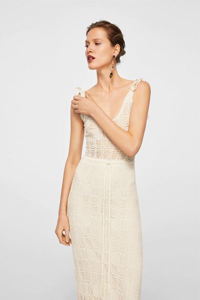 Crochet Long Dress from Mango