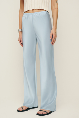  Gale Satin Mid Rise Bias Pants from Reformation