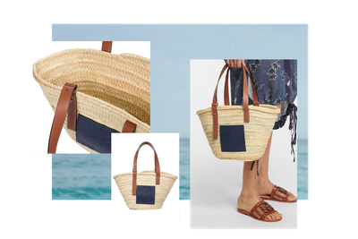 Paula's Ibiza Anagram Medium Basket Tote, £375 | Loewe