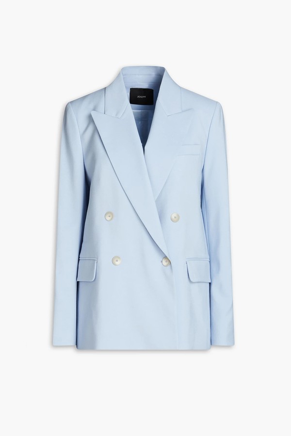 Jaden Double-Breasted Wool-Blend Twill Blazer from Joseph