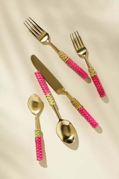 Rattan Flatware from Anthropologie