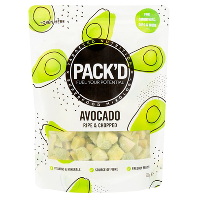Ripe and Chopped Avocado from PACK'D