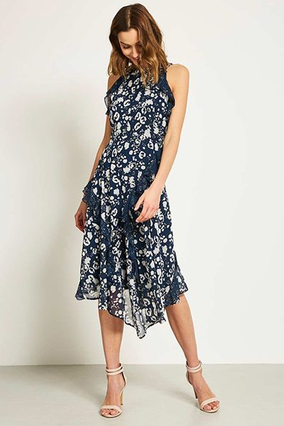 Louise Printed Ruffled Dress