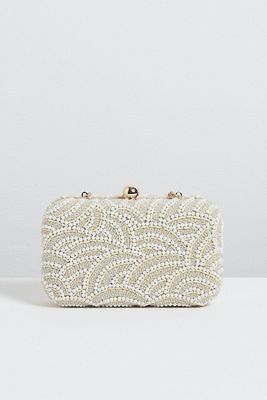 Dina Deco Pearl Clutch Bag from Oliver Bonas 