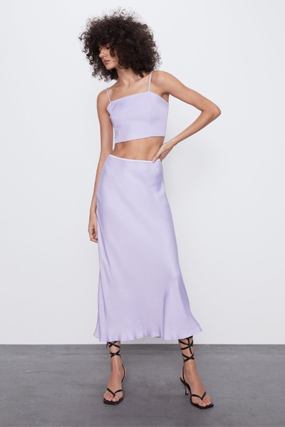 Satin Skirt from Zara