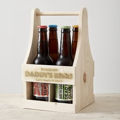 Personalised Daddys Bear Bottle Carrier 