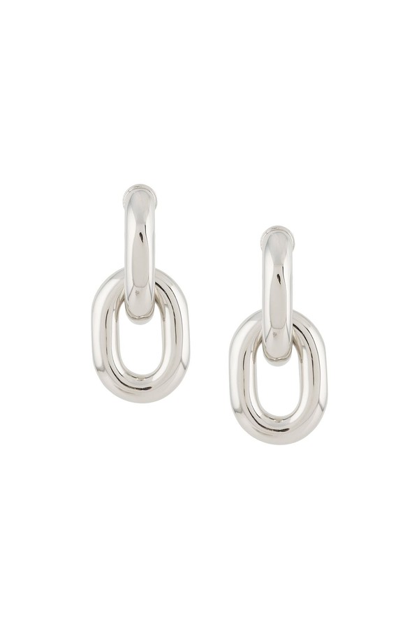 Chunky Drop-Chain Earrings from Paco Rabanne