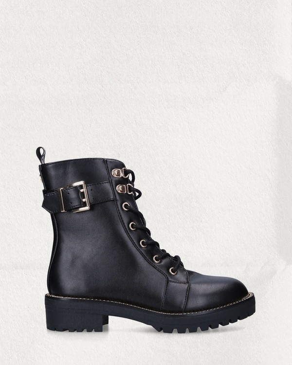 Vegan Taya 2 Lace Up Biker Boots from Kurt Geiger