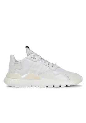 Nite Jogger Leather-Trimmed Mesh Sneakers from Adidas Originals