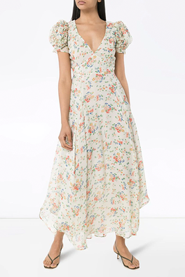 Clemence Floral-Print Maxi Dress from LoveShackFancy