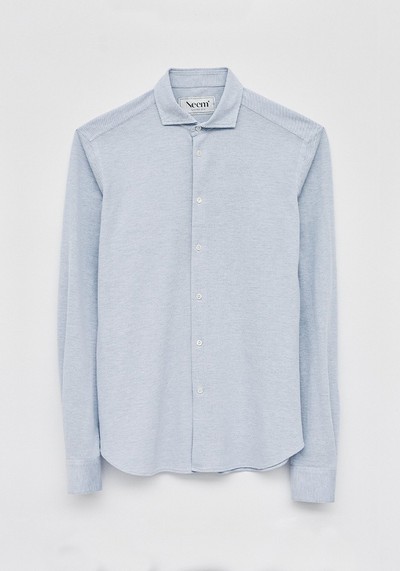 Recycled Sky Dobby Cut Away Shirt from Neem London