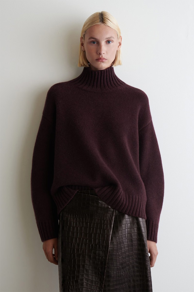 Cashmere Funnel-Neck Jumper from COS