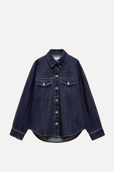 Trf Denim Overshirt from Zara