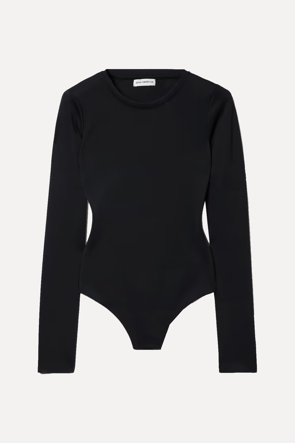 Stretch-Jersey Thong Bodysuit from Good American
