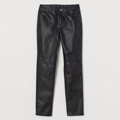 Imitation Leather Trousers from H&M