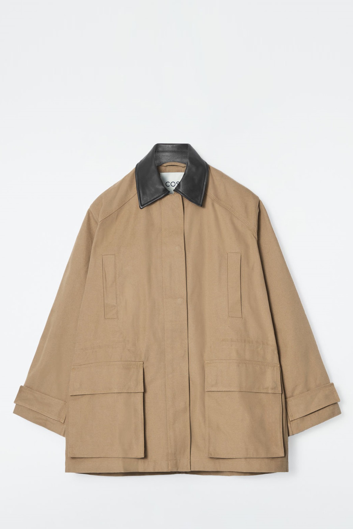 Leather-Collar Field Jacket from COS