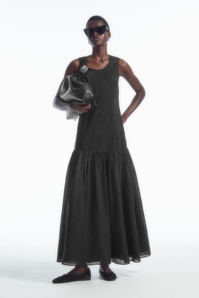 Dropped-Waist Maxi Dress  from COS 