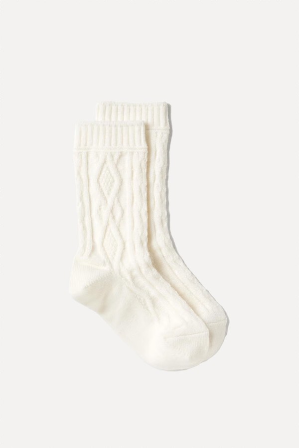 HEATTECH Cable Socks from Uniqlo