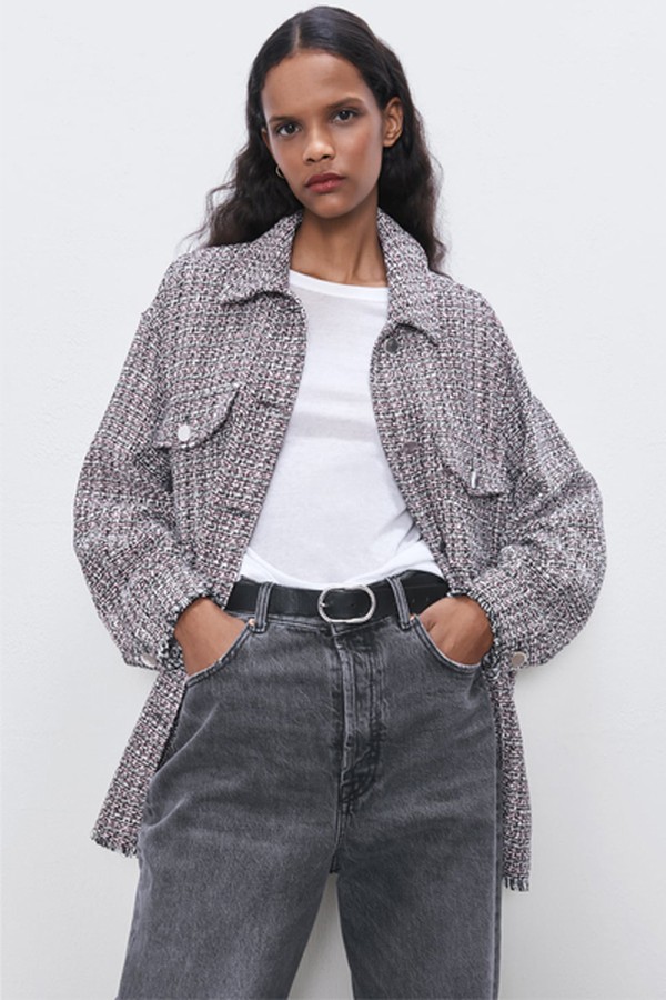 Tweed Overshirt from Zara
