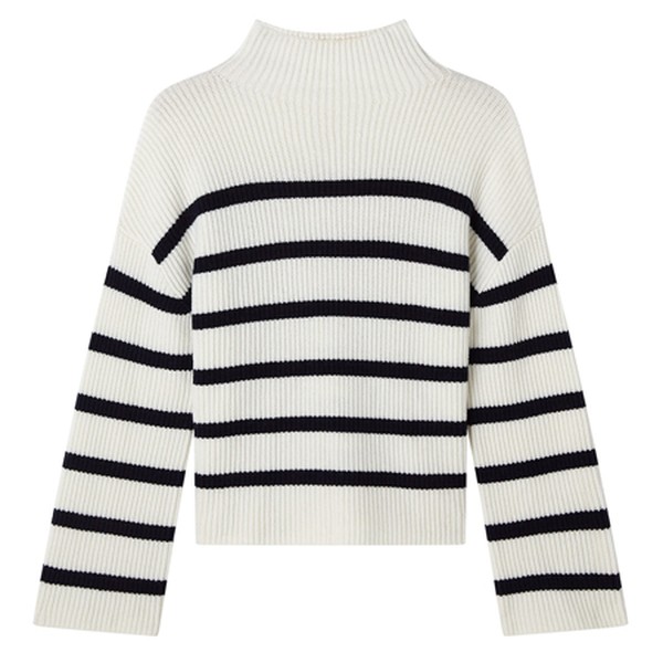 Breton Stripe Ribbed Jumper from Jigsaw