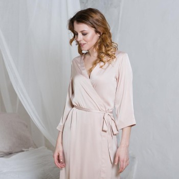 Long Silk Robe from Bunny Street Bridal