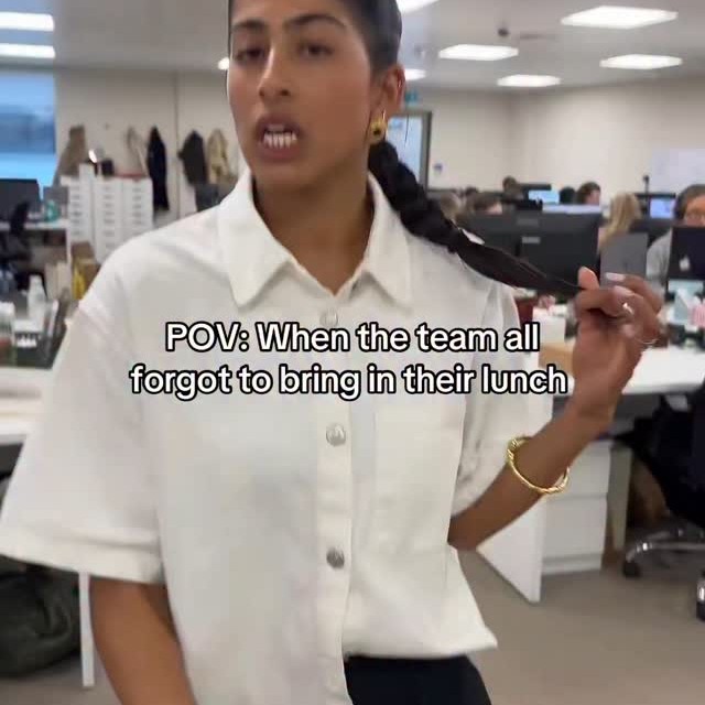 POV: When the team all forgets to bring in their lunch…