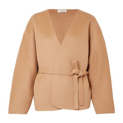 Wool & Cashmere Blend Wrap Jacket from Totême