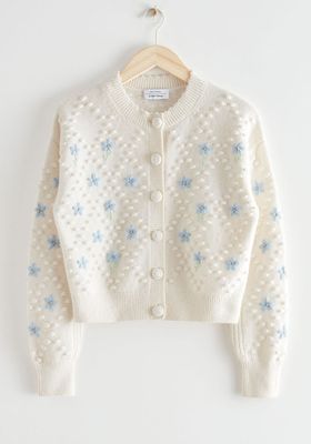 Floral Embroidery Knit Cardigan from & Other Stories