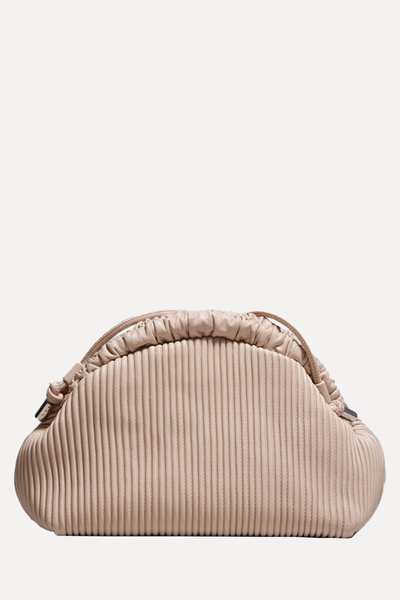 Pleated Leather Clutch Bag from & Other Stories