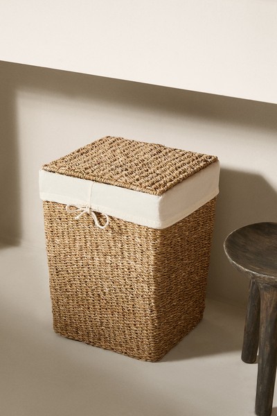 Natural Fiber Laundry Basket  from Mango