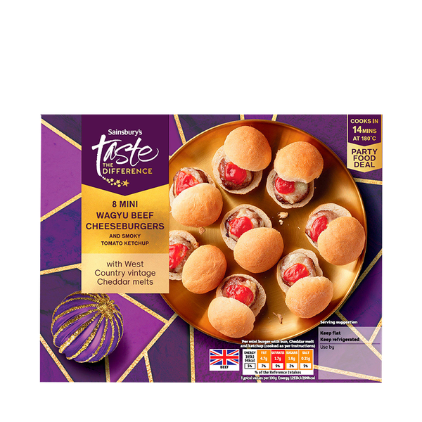 Mini Wagyu Beef Cheeseburgers from Sainsbury's